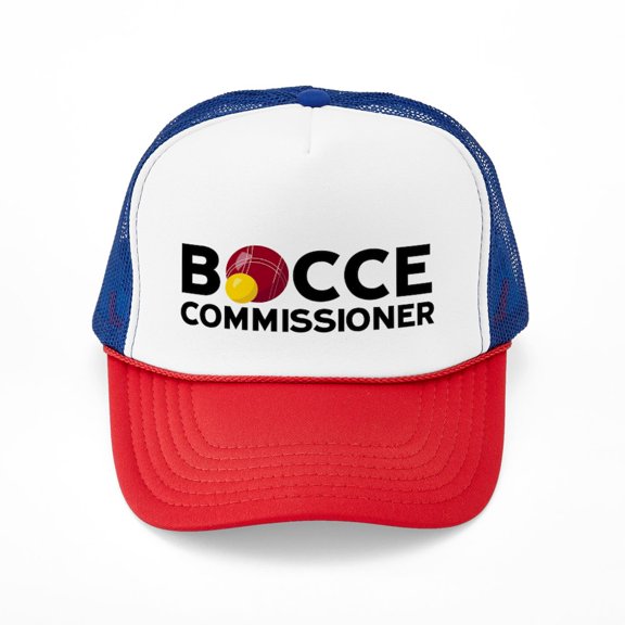 CafePress - Bocce Commisioner - Adjustable Unisex Printed Trucker Hat with Mesh Back