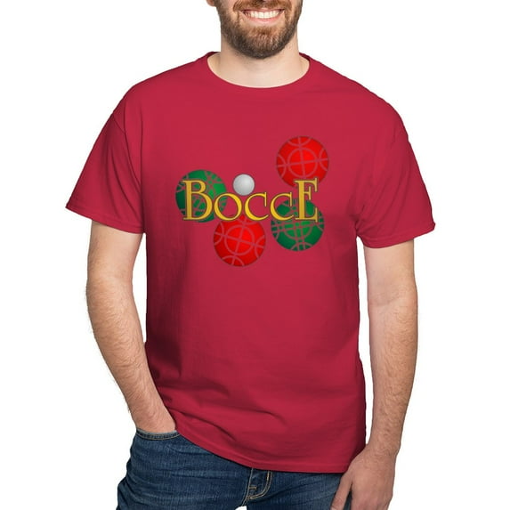 CafePress - Bocce Dark T Shirt - Men's Classic Graphic Cotton T-Shirt
