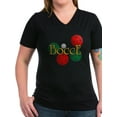 thumbnail image 1 of CafePress - Bocce Women's V Neck Dark T Shirt - Women's V-Neck Dark T-Shirt, 1 of 1