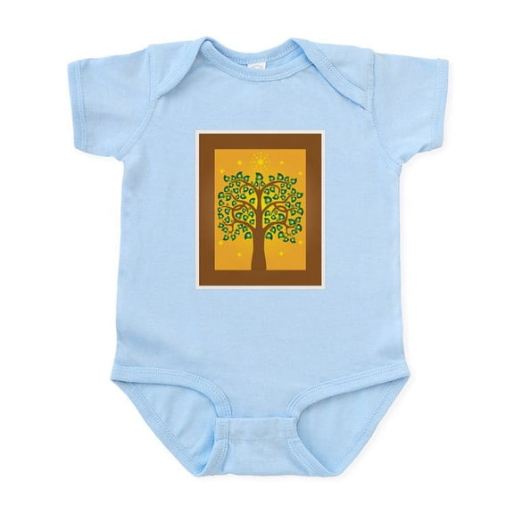 CafePress - Bodhi Tree Infant Bodysuit - Baby Light Bodysuit, Size Newborn - 24 Months
