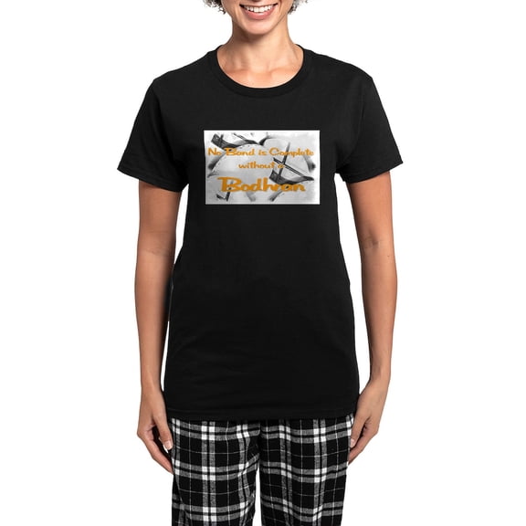 CafePress - Bodhran Women's Dark Pajamas - Women's Short Sleeve Print T-Shirt and Pants Dark Cotton Pajama Set