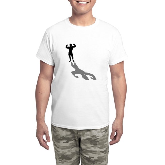 CafePress - Body Builder Men's Light Pajamas - Men's Light Loose Fit Cotton Pajama Set