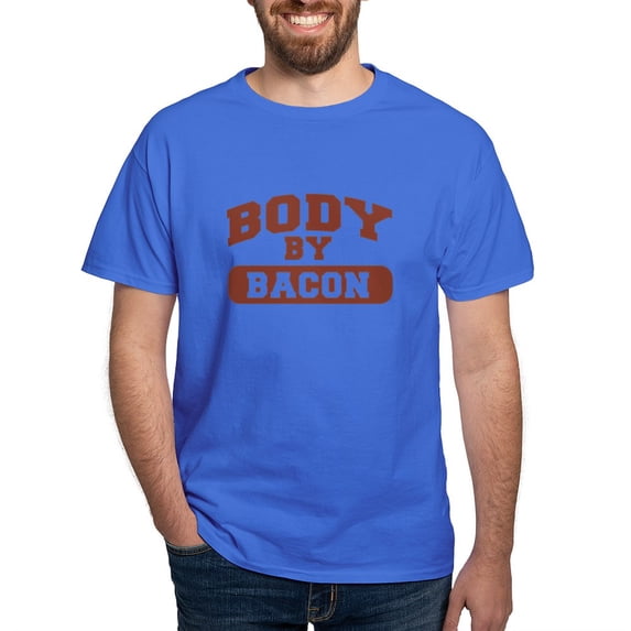 CafePress - Body By Bacon Dark T Shirt - Men's Classic Graphic Cotton T-Shirt