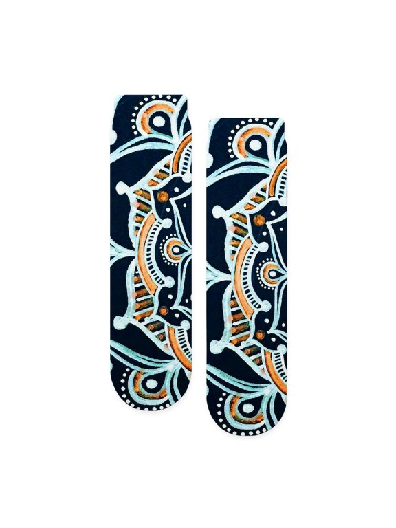 - Bohemian Zen Mandala - Unisex Novelty Printed Crew Adult Socks