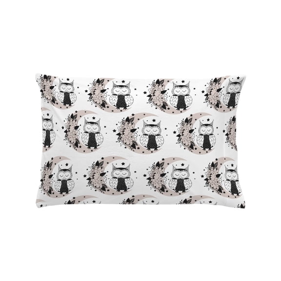 CafePress - Boho Owl And Moon Gothic - Standard Size Pillow Case, 20"x30" Pillow Cover, Unique Pillow Slip Microfiber