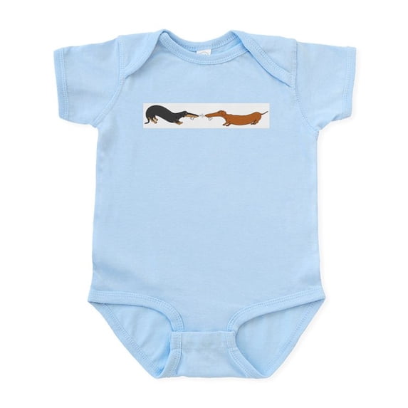 CafePress - Bone Tug Infant Bodysuit - Baby Light Bodysuit