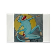 CafePress - Bonnie Blue Sock Monkey - Rectangle Magnet, 2"x3" Refrigerator Magnet