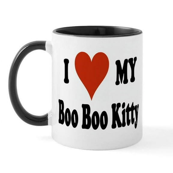 CafePress - Boo Boo Kitty Mug - 11 oz Ceramic Mug - Novelty Coffee Tea Cup