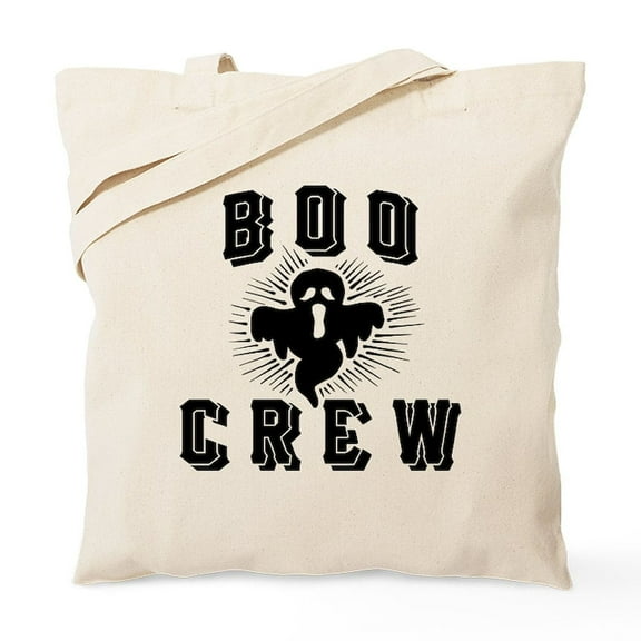 CafePress - Boo Crew Ghost Tote Bag - Unisex Canvas Tote Bag, Beige, 1-Piece