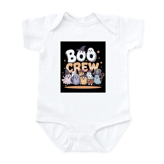 CafePress - Boo Crew Halloween T Shirt - Baby Light Bodysuit, Size Newborn - 24 Months