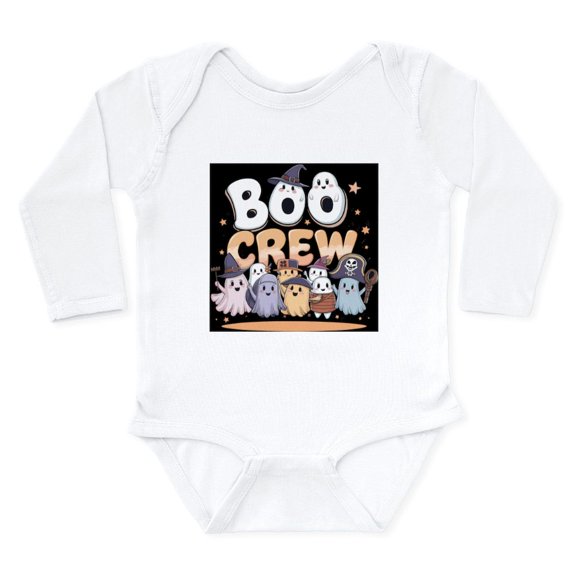CafePress - Boo Crew Halloween T Shirt - Long Sleeve Cotton Baby Bodysuit
