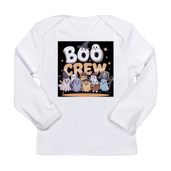 CafePress - Boo Crew Halloween T Shirt Long Sleeve Infant T Shirt - Long Sleeve Infant T-Shirt