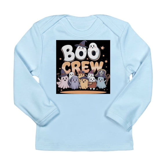 CafePress - Boo Crew Halloween T Shirt Long Sleeve Infant T Shirt - Long Sleeve Infant T-Shirt