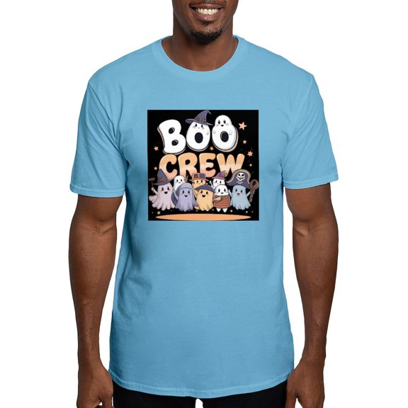 CafePress - Boo Crew Halloween T Shirt Men's Classic T Shirt - Fitted T-Shirt, Vintage Fit Soft Cotton Tee