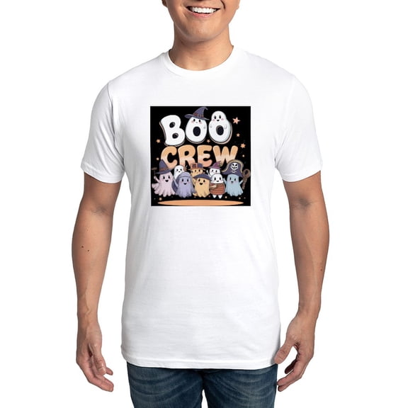 CafePress - Boo Crew Halloween T Shirt Men's Eco Sport T Shirt - Men's Light Eco Sport T-Shirt