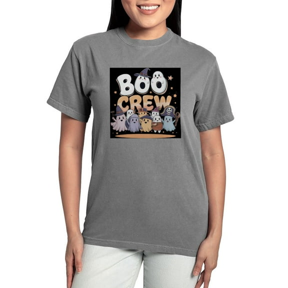 CafePress - Boo Crew Halloween T Shirt Women's Comfort Colors® T Shirt - Womens Comfort Colors® Shirt