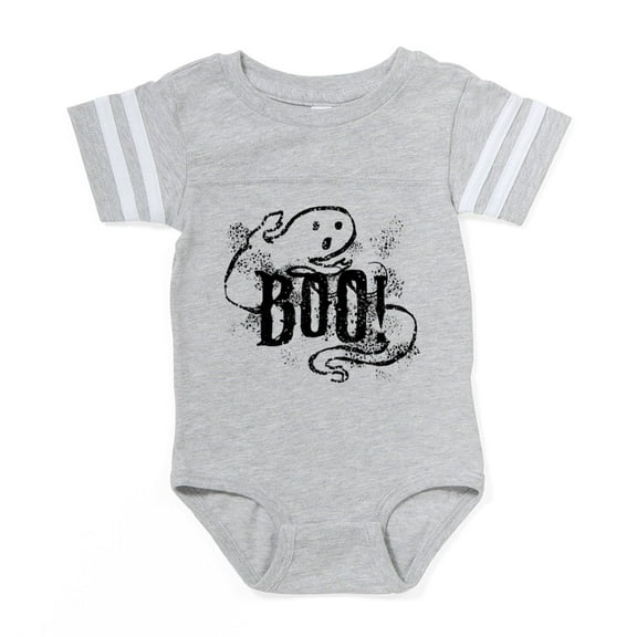 CafePress - Boo Ghost - Cute Infant Baby Football Bodysuit