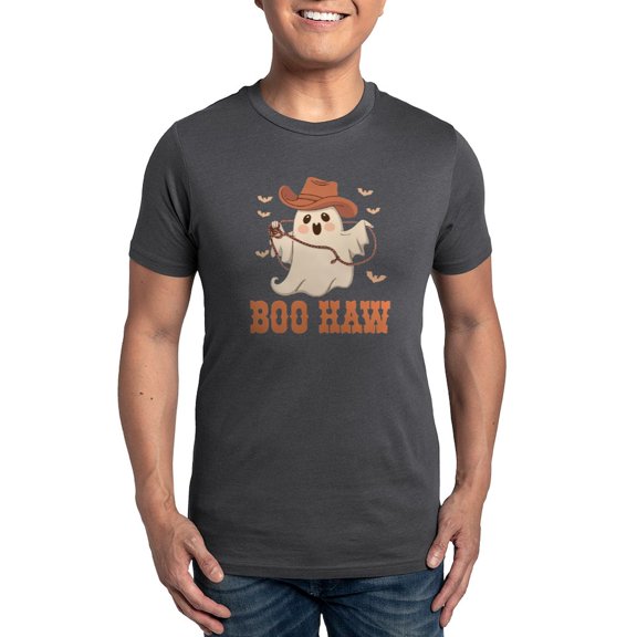 CafePress - Boo Haw: Playful Ghostly Design Men's Eco Sport T Shirt - Men's Dark Eco Sport T-Shirt