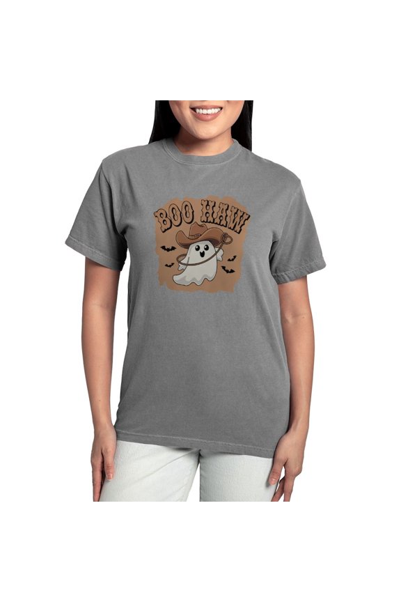 - Boo Haw: Spooky Meets Country Vibes Women's Comfort Colors® T Shirt - Womens Comfort Colors® Shirt
