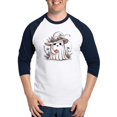 thumbnail image 1 of CafePress - Boo T Shirt - Cotton Baseball Jersey, 3/4 Raglan Sleeve Shirt, 1 of 4