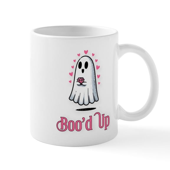 CafePress - Boo'd Up - 11 oz Ceramic Mug - Novelty Coffee Tea Cup