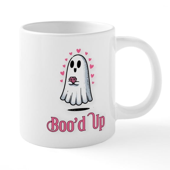 CafePress - Boo'd Up - 20 Oz White Ceramic Mega Mug