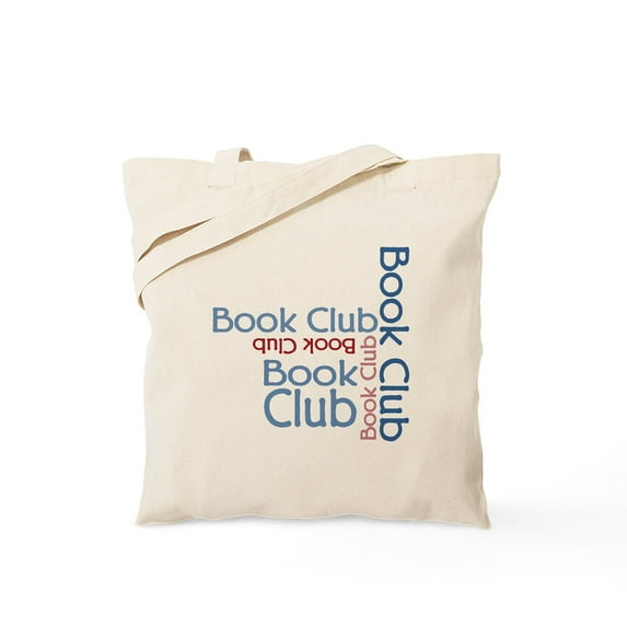 CafePress - Book Club Multi Text Tote Bag - Unisex Canvas Tote Bag, Beige, 1-Piece