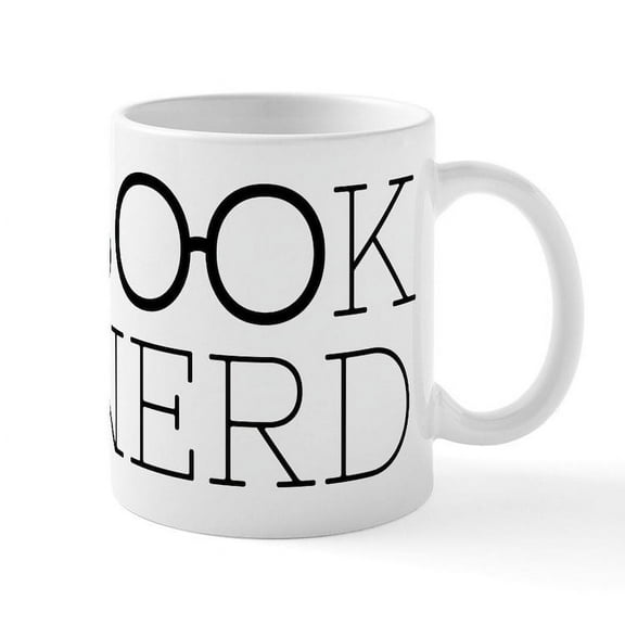 CafePress - Book Nerd - 11 oz Ceramic Mug - Novelty Coffee Tea Cup