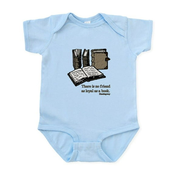 CafePress - Books 3 Hemingway Body Suit - Baby Light Bodysuit