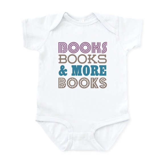 CafePress - Books And Books Body Suit - Baby Light Bodysuit, Size Newborn - 24 Months