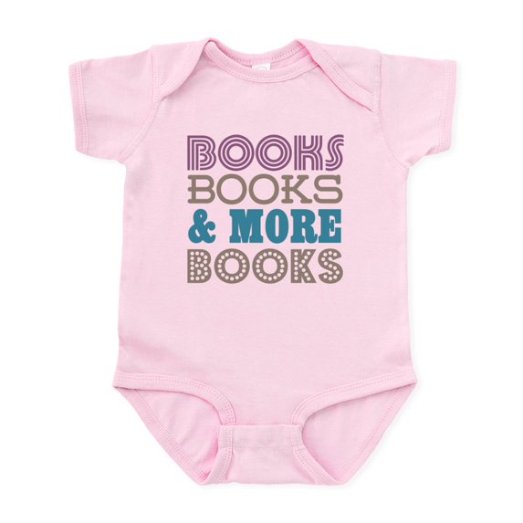 CafePress - Books And Books Body Suit - Baby Light Bodysuit, Size Newborn - 24 Months