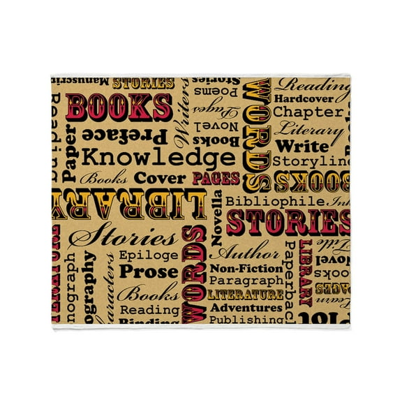 CafePress - Books Books Books Throw Blanket - Soft Fleece Throw Blanket, 50"x60" for All Ages