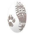 thumbnail image 1 of CafePress - Boot N Paw - Sticker (Oval), 1 of 1