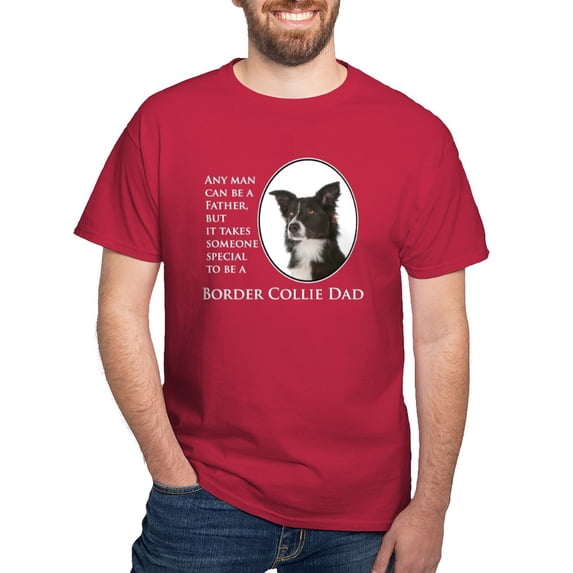CafePress - Border Collie Dad T Shirt - Men's Classic Graphic Cotton T-Shirt