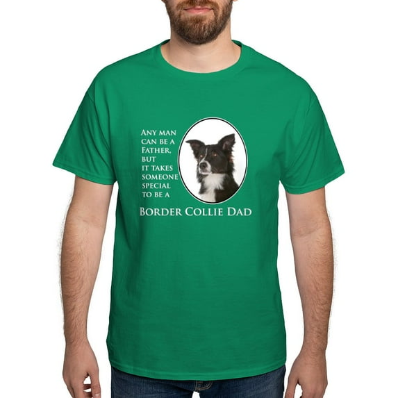 CafePress - Border Collie Dad T Shirt - Men's Classic Graphic Cotton T-Shirt