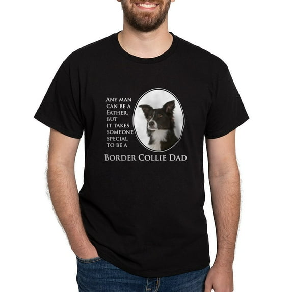 CafePress - Border Collie Dad T Shirt - Men's Classic Graphic Cotton T-Shirt