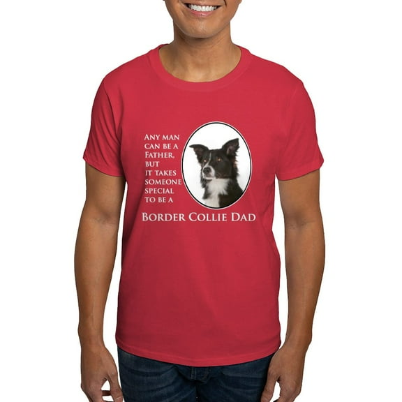 CafePress - Border Collie Dad T Shirt - Men's Classic Graphic Cotton T-Shirt