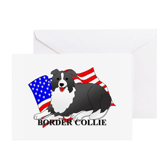 CafePress - Border Collie - Greeting Card, Blank Inside Matte
