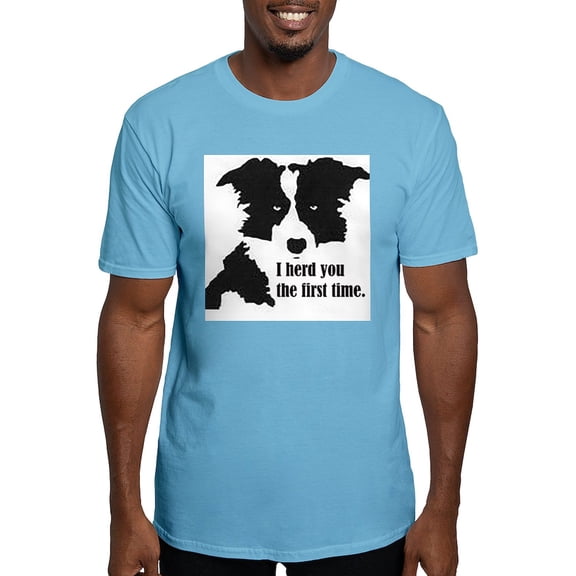 CafePress - Border Collie Herd You Men's Classic T Shirt - Fitted T-Shirt, Vintage Fit Soft Cotton Tee