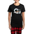 thumbnail image 1 of CafePress - Border Collie Mattie Women's Dark Pajamas - Women's Short Sleeve Print T-Shirt and Pants Dark Cotton Pajama Set, 1 of 7