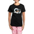 thumbnail image 1 of CafePress - Border Collie Mattie Women's Dark Pajamas - Women's Short Sleeve Print T-Shirt and Pants Dark Cotton Pajama Set, 1 of 7