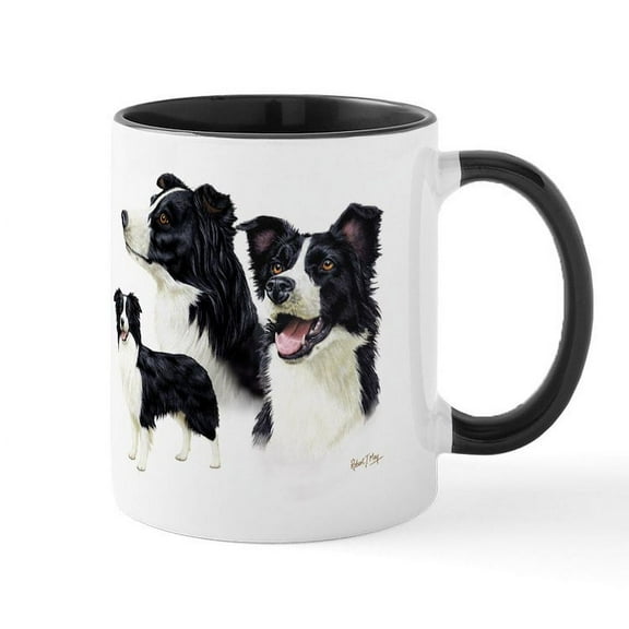 CafePress - Border Collie Mug - 11 oz Ceramic Mug - Novelty Coffee Tea Cup