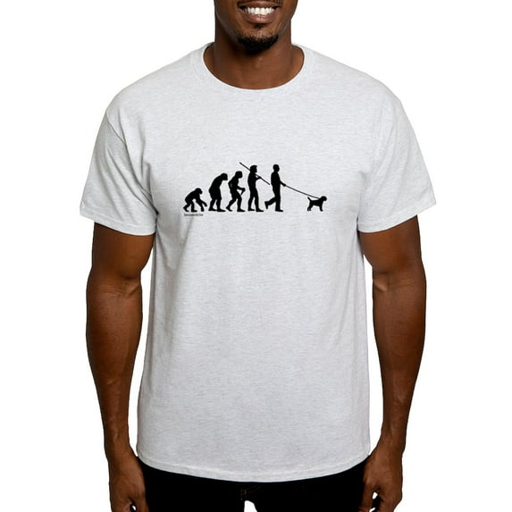 CafePress - Border Terrier Evolution Light T Shirt - Light T-Shirt - CP