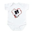 thumbnail image 1 of CafePress - Borderheart Body Suit - Baby Light Bodysuit, Size Newborn - 24 Months, 1 of 4