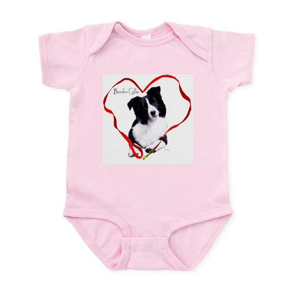 CafePress - Borderheart Body Suit - Baby Light Bodysuit, Size Newborn - 24 Months