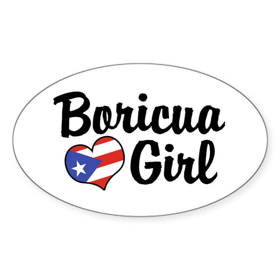 CafePress - Boricua Girl Oval Sticker - Sticker (Oval)