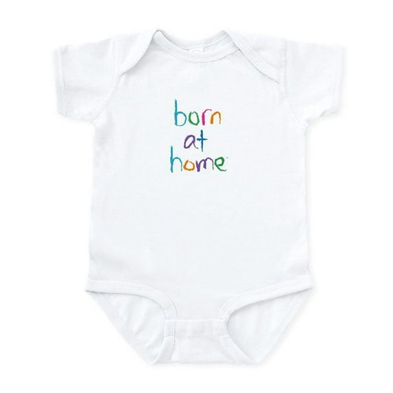 CafePress - Born At Home Infant Bodysuit - Baby Light Bodysuit, Size Newborn - 24 Months