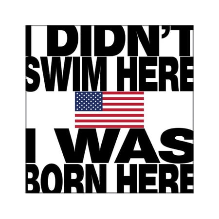 CafePress - Born In The USA Square Sticker - Square Sticker 3" x 3"