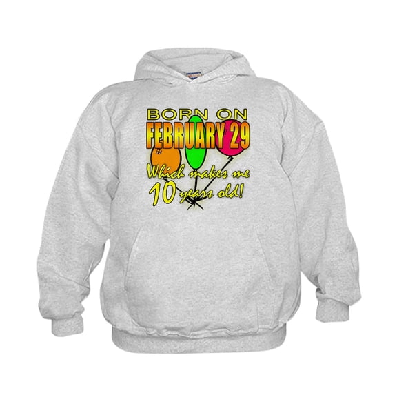 CafePress - Born On Leap Year, 10 Years Old - Kids Hooded Sweatshirt, Classic Hoodie