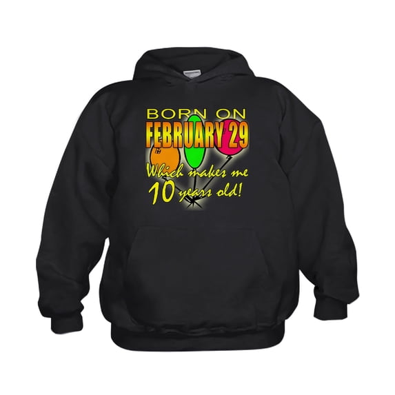 CafePress - Born On Leap Year, 10 Years Old - Kids Hooded Sweatshirt, Classic Hoodie
